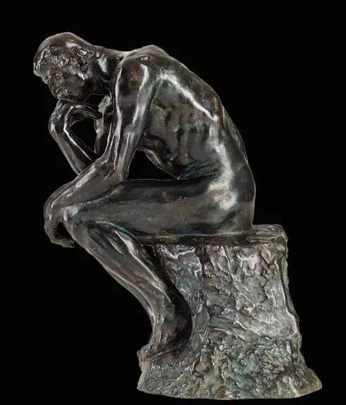 《思想者》法国雕塑家罗丹,1880年△