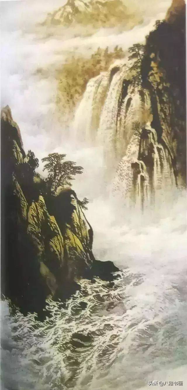 【国画知识】教你怎样画山水画,云水的画法步骤