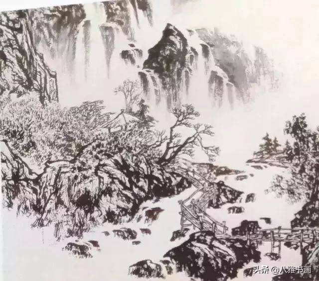 【国画知识】教你怎样画山水画,云水的画法步骤