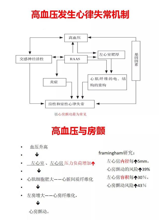 一图读懂高血压导致房颤的发生机制