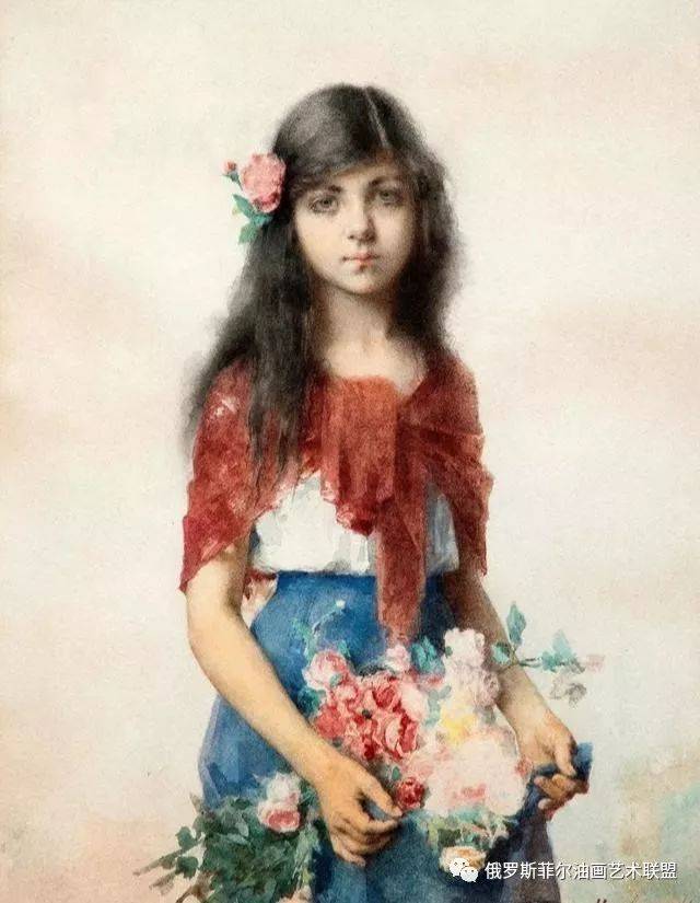 俄罗斯油画大师笔下的这些小女孩,好美好清纯