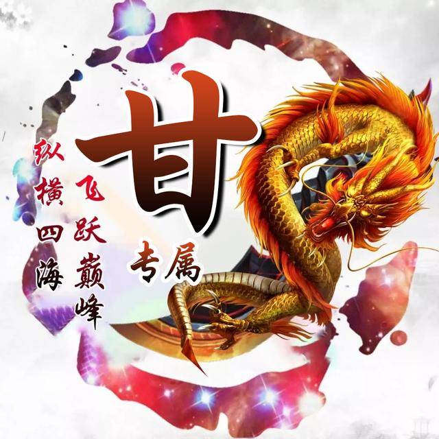 霸气神龙主题头像,一共12张,快来找找你的姓氏