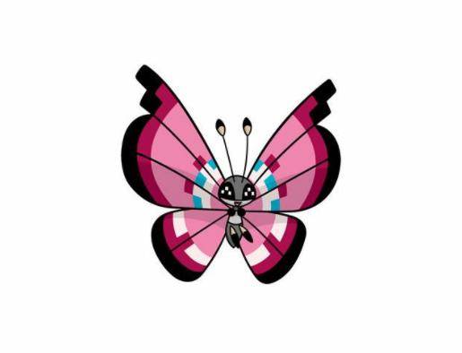 本篇我们要介绍的宝可梦就是粉蝶蛹的进化型,也就是彩粉蝶了,彩粉蝶是