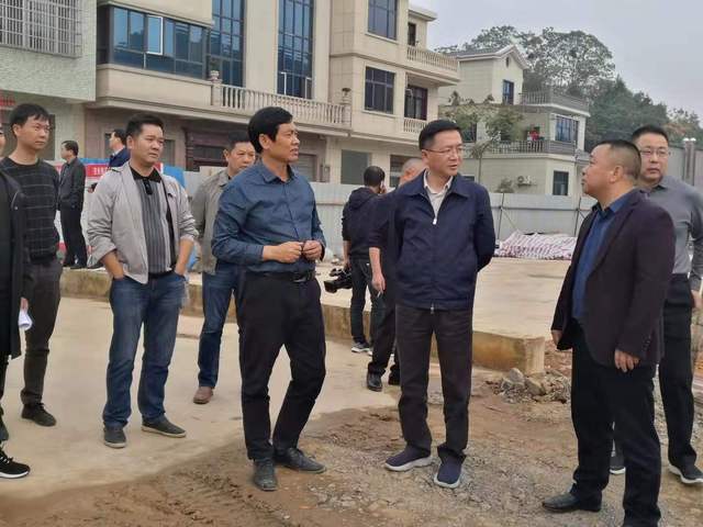 桃源县委书记周代惠,县委副书记陈德,县委办主任张志红等领导,到架桥