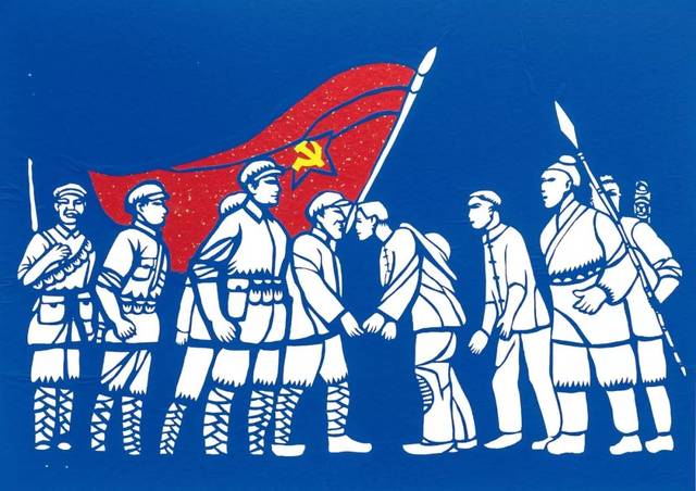 刘夏英 《中国工农红军挺进浙西南》 42cm×30cm