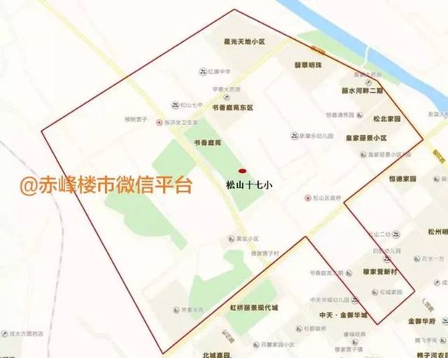 赤峰松山区最精细学区地图出炉,哪些小区能进公立学校