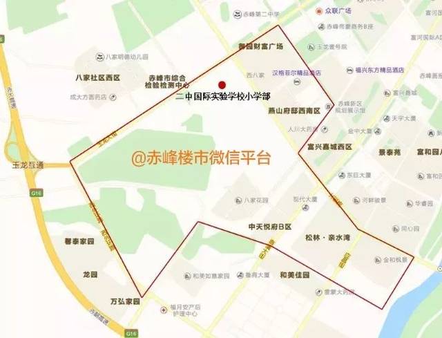 赤峰松山区最精细学区地图出炉,哪些小区能进公立学校