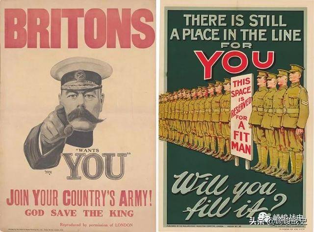 一战时期英国陆军的征兵海报.