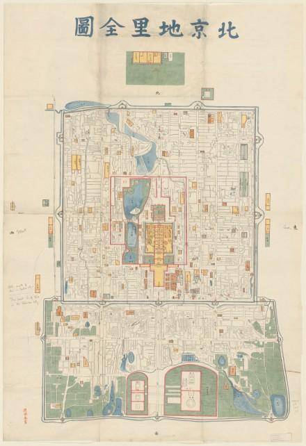 老地图:大清朝中晚期的北京城地图(七幅)