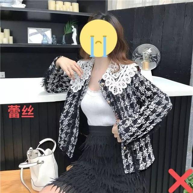 2,滚边 用不同色系设计的"滚边",也是小香风的一大特点,一般在衣襟