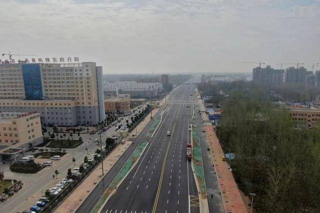 新蔡这条市政大道已经通车,未来发展值得期待