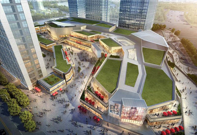 广州大型商业综合体绿地缤纷城设计亮点赏析
