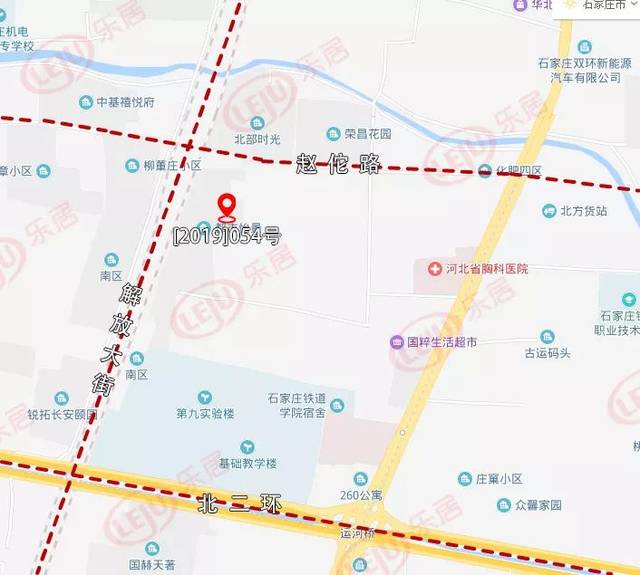 [2019]054号地块,位于解放大街(规划路)以东,北二环路以北,赵佗路