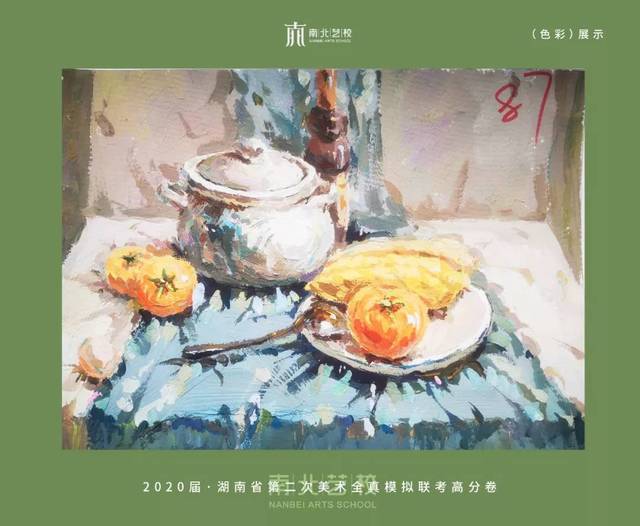 2020届湖南省第二次美术模拟联考高分卷-色彩-展示!