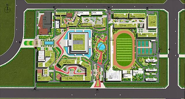 陕西艺术职业学院秦汉校区,秦汉中心医院设计方案公示