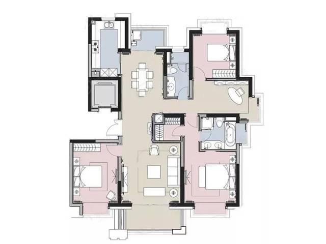 长风瑞仕璟庭,即将入市,约82-196㎡2-4房,附全套户型图