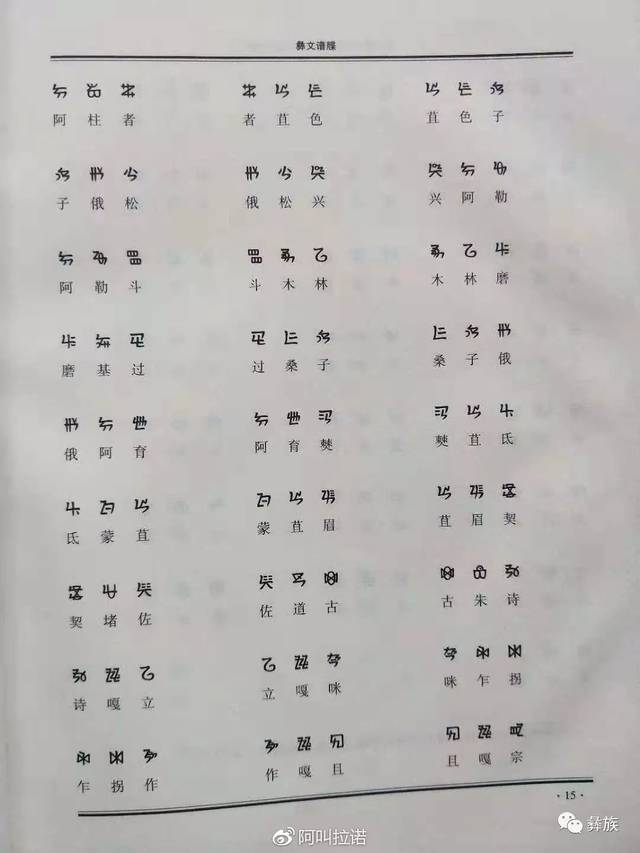 彝族父系始祖堵阿青至阿普笃慕父子联名谱