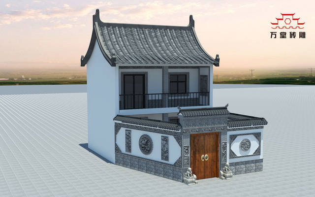 从砖雕挂件来了解新中国农村新仿古院子大门装修技巧