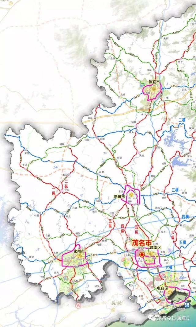 市干线公路网布局规划图 这里可以看到, 两区,三市的城区都有环城公路