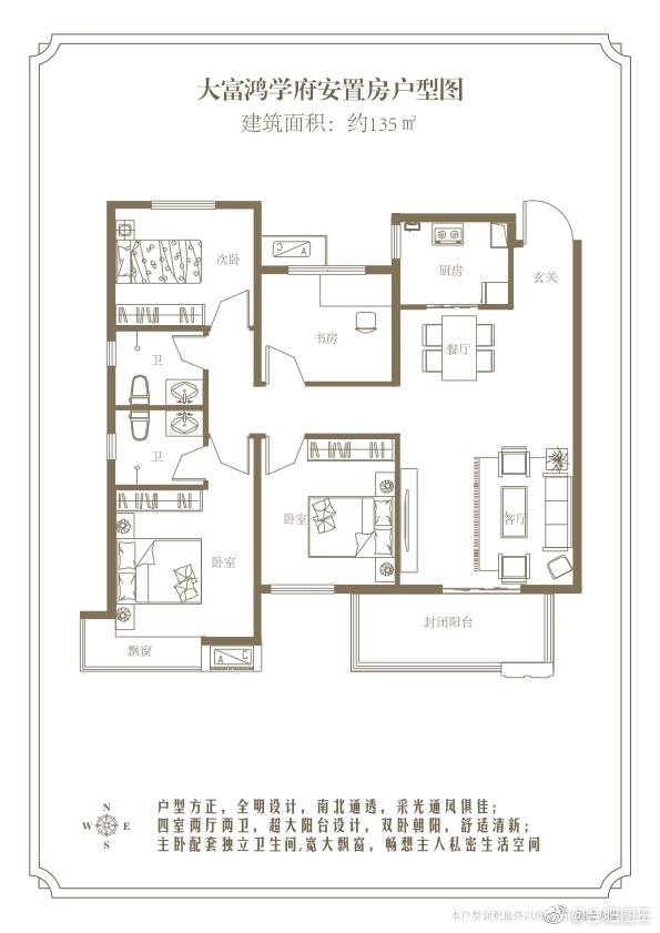 图片来源于微博@合肥图王 据悉,大富鸿学府共规划19栋住宅,1栋商办楼