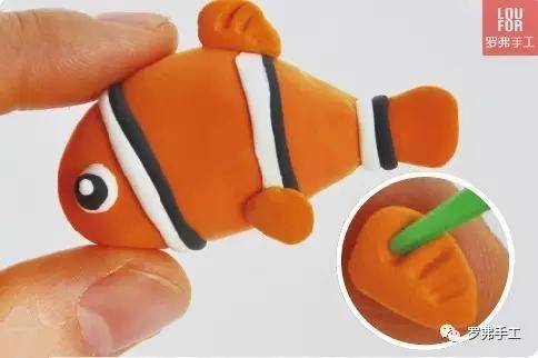 超轻粘土教程—《海底总动员》小丑鱼尼莫有粘土版的了!