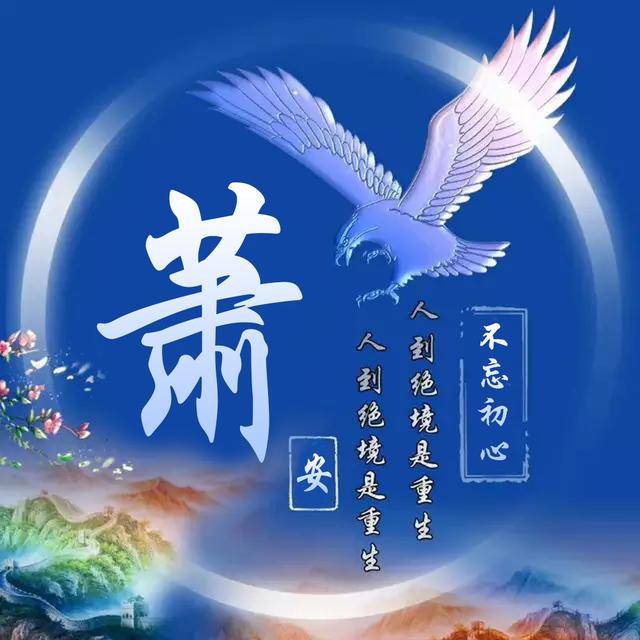 你该换头像了,12款大鹏展翅主题姓氏头像,助你飞向远方