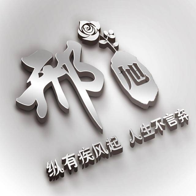 高端立体3d姓氏头像,纯银效果,一共10张
