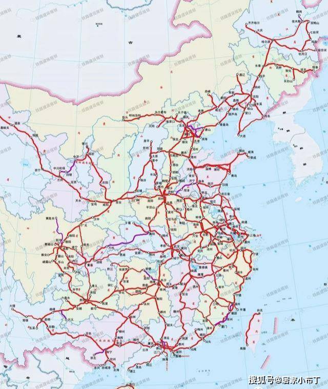 未来三年中国高速铁路网格局图2022年高铁通车里程将达3.5万公里