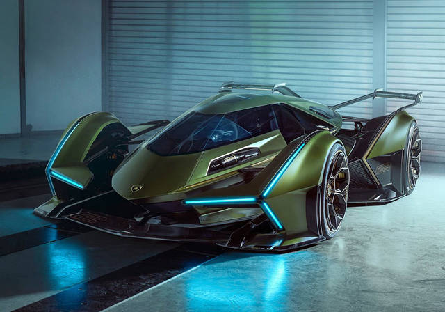 单一座椅布局 兰博基尼lambo v12 vision gt概念车官图发布