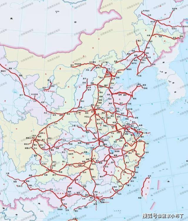 未来三年中国高速铁路网格局图2022年高铁通车里程将达3.5万公里