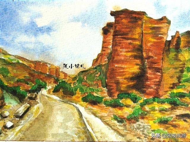 看完这组插画,还不来张掖走一走.