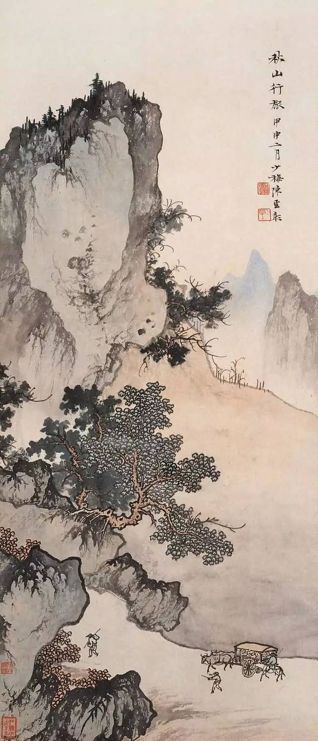 陈少梅作品 这位大师的山水画,看一眼就爱上了!