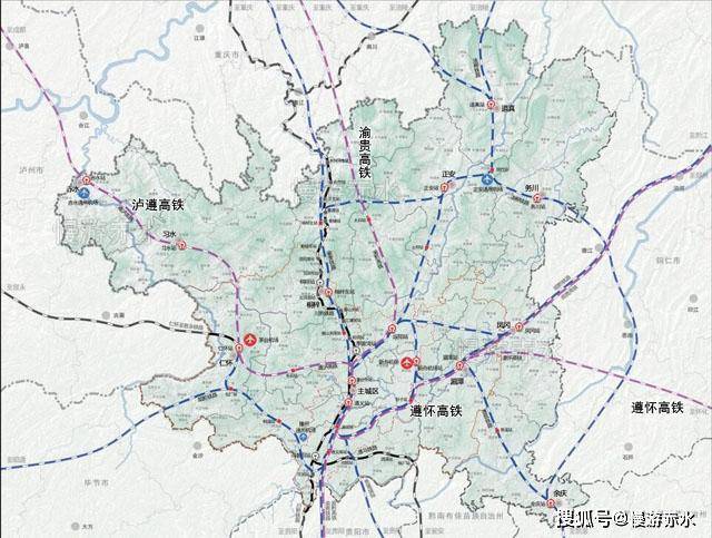 成怀高铁,成都经泸州遵义至怀化高铁,四川绕重庆贵阳去上海的大通道