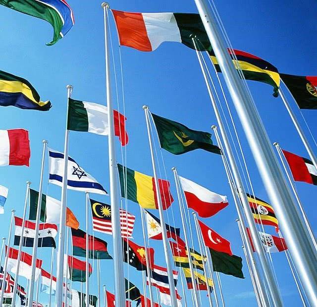 原创全世界一共有198面国旗,为何没有国家敢用紫色?