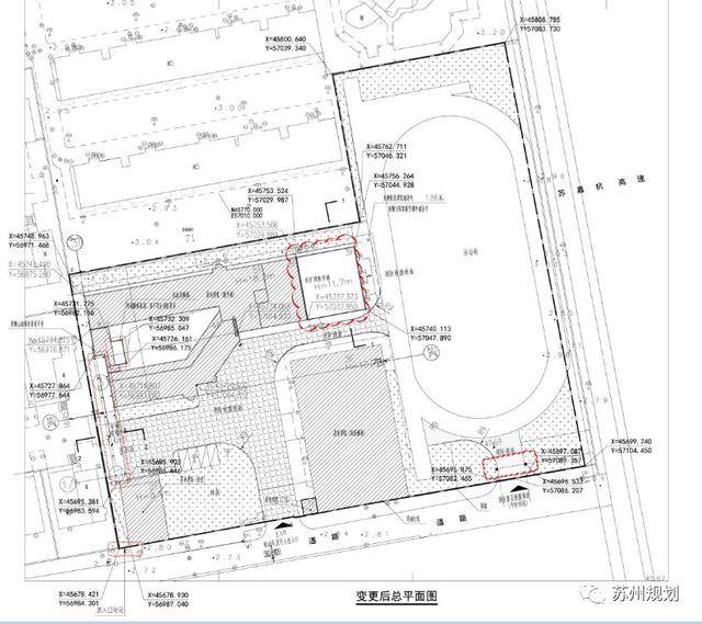 变更前总平面图 图源:苏州规划