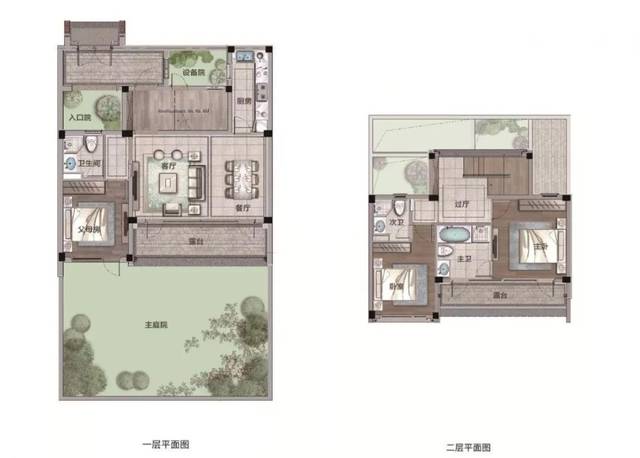 春风燕语中式合院建面约150,200方的主力户型.