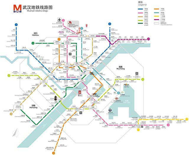 地铁2号,3号,8号线宏图大道站a/l出口中间,旅客可由此轻松前往武汉的