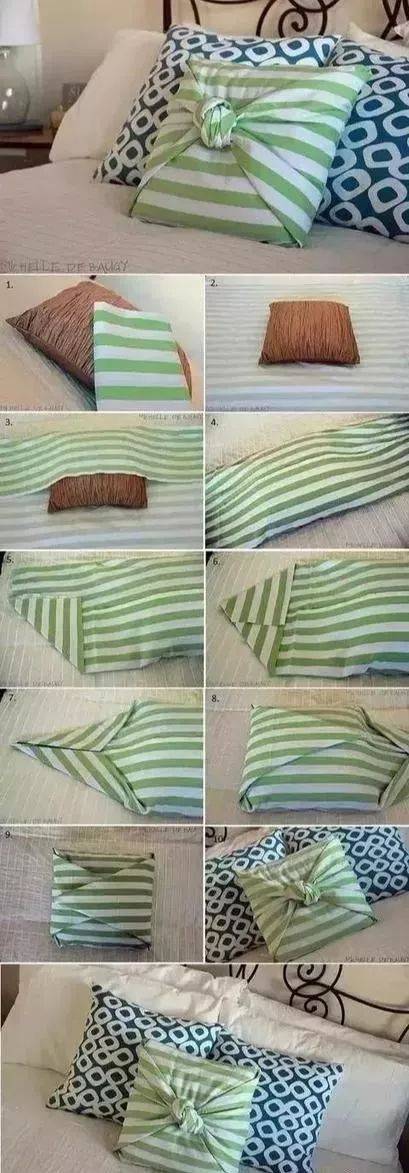 用旧衣服就能做做漂亮又实用的抱枕,附11种抱枕的手工制作教程