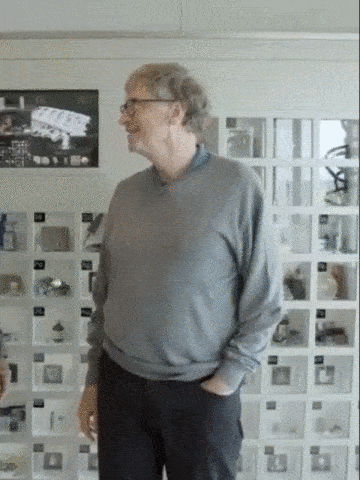 比尔·盖茨办公室的这面墙火了,网友:我也买