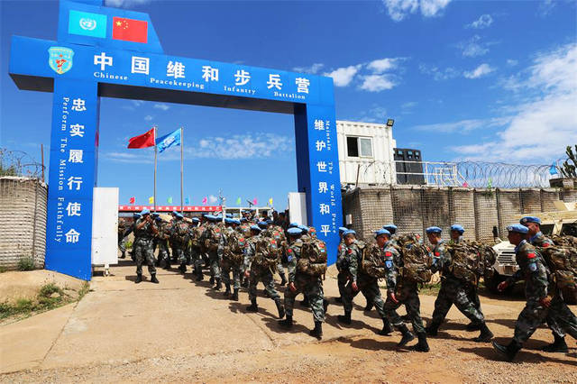 中国第六批赴南苏丹维和步兵营完成轮换交接