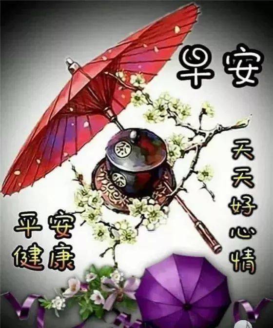 星期一最新漂亮早上好动态美图鲜花带字,早晨好幸福暖