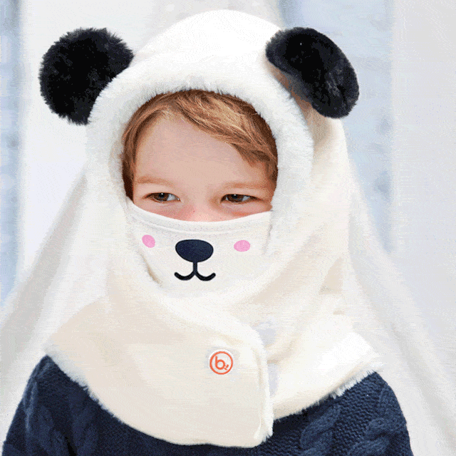 保暖又可爱!韩国萌翻天的儿童帽子和围巾,亲肤,柔软,超暖和!