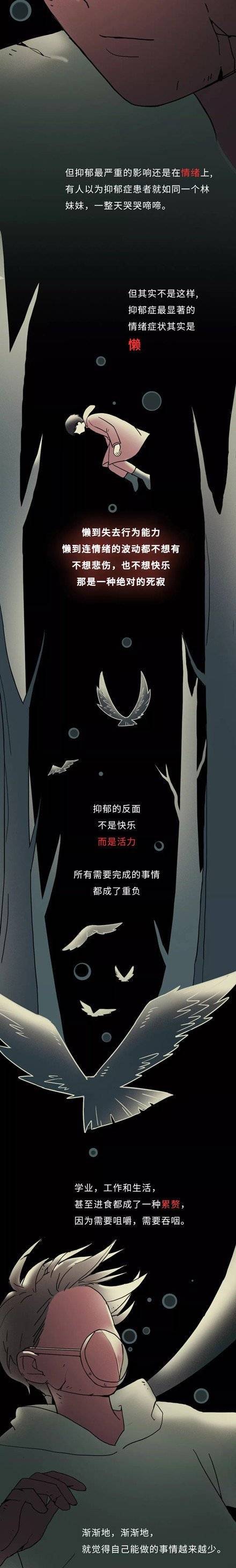 一组漫画带你走进抑郁症患者的内心世界