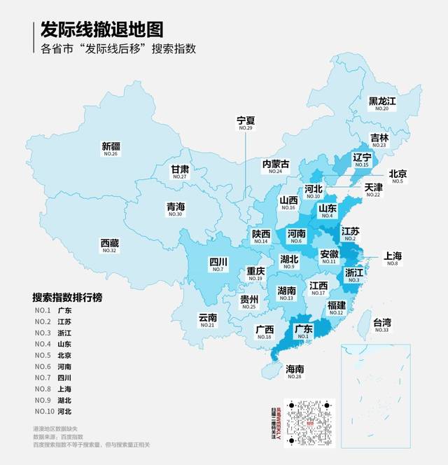 秃头地图:你的城市在脱发安全区吗?