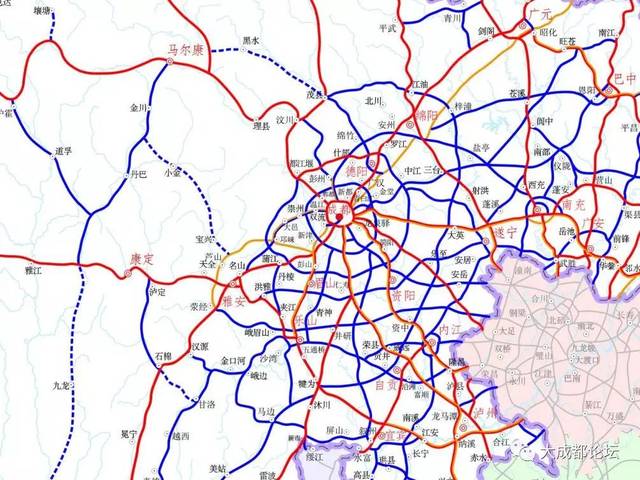 高清!四川省高速公路网规划 (2019-2035 年)