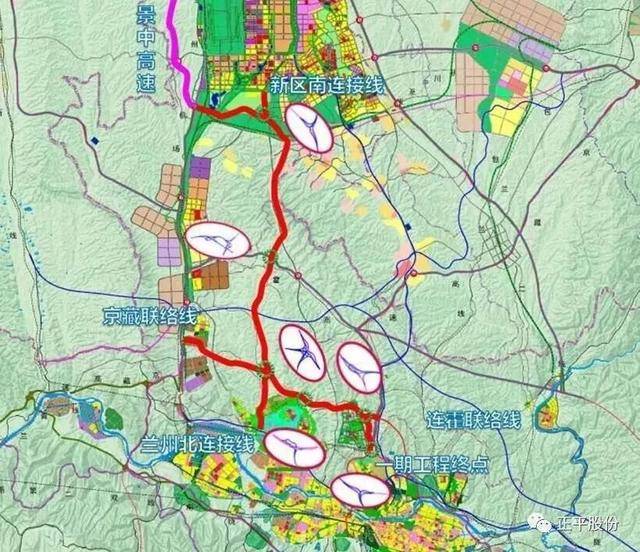 "中通道"项目是乌海至玛沁国家高速公路的组成部分,起于兰州新区西南