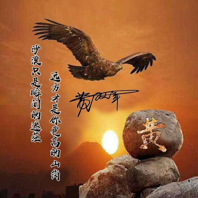 你的微信头像该换了,水墨中国风雄鹰展翅姓氏头像,助你大展宏图