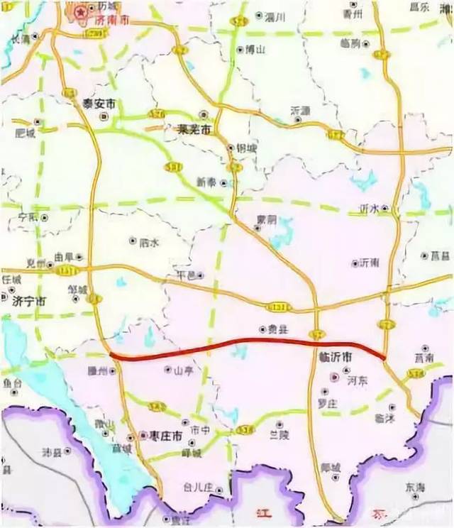 公告显示,  临沂至滕州公路起点位于长深高速临沂东河东互通南约4km