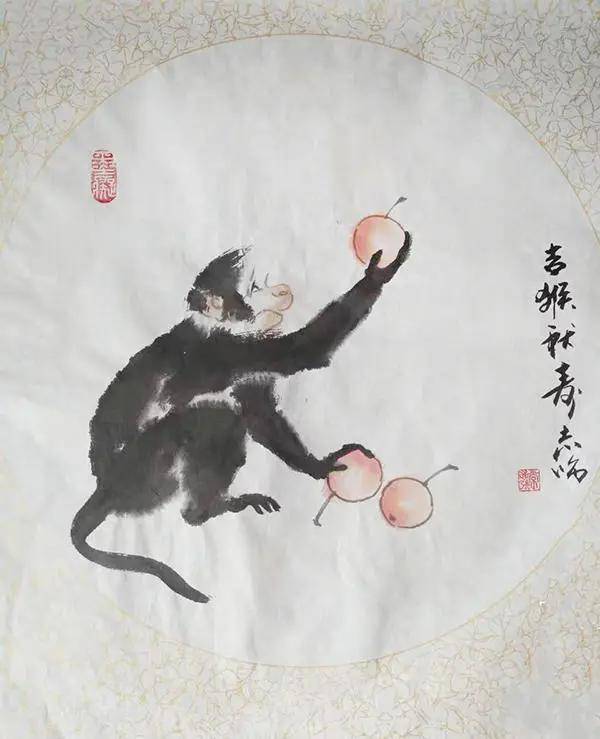 画家常志强画猴作品欣赏