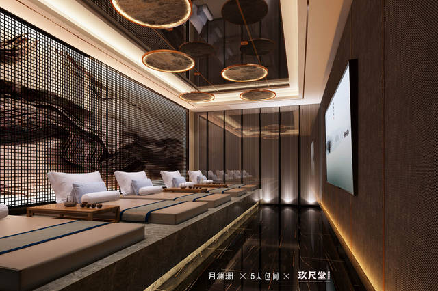 足疗店装修设计规划 足浴店装修设计风格效果图